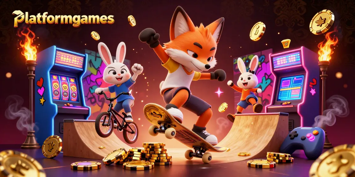 Engage in high-speed gaming action with platformgames as a fox and rabbit showcase casino thrills.