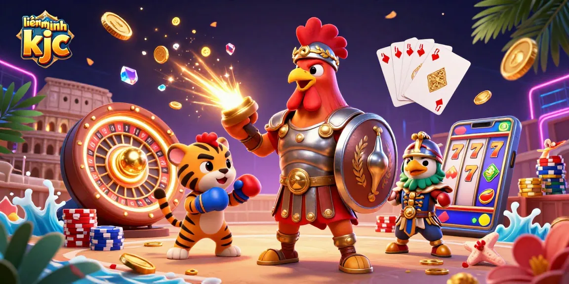 Experience thrilling gameplay at liên minh kjc with a captivating 3D casino scene showcasing exciting elements and characters.
