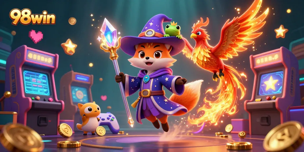 Engage in thrilling experiences with 98win's dynamic gaming, featuring vibrant characters and captivated game elements.