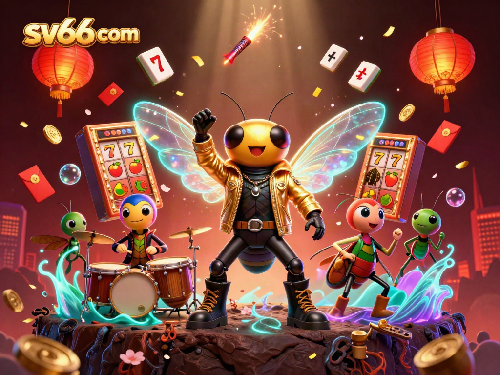 Experience engaging gameplay at sv66 com with vibrant casino-themed cartoon characters.
