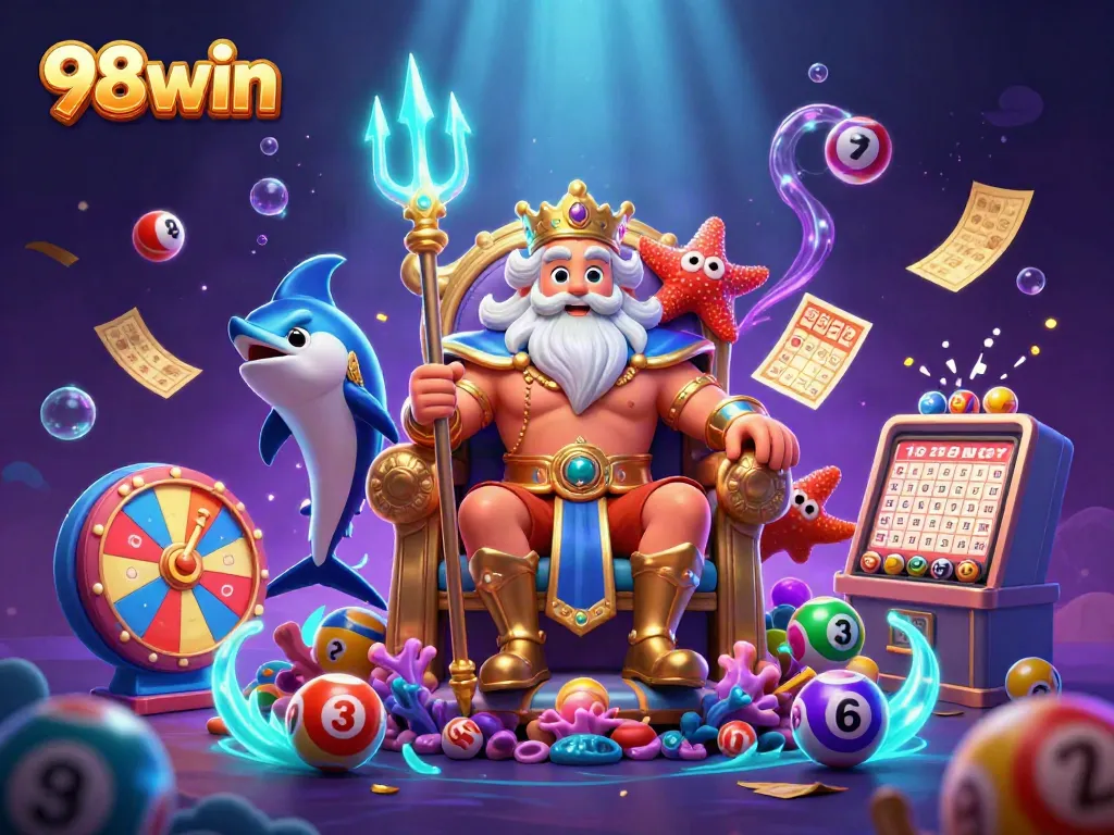 Experience exciting action at 98win with vibrant colorful games and jackpot elements.