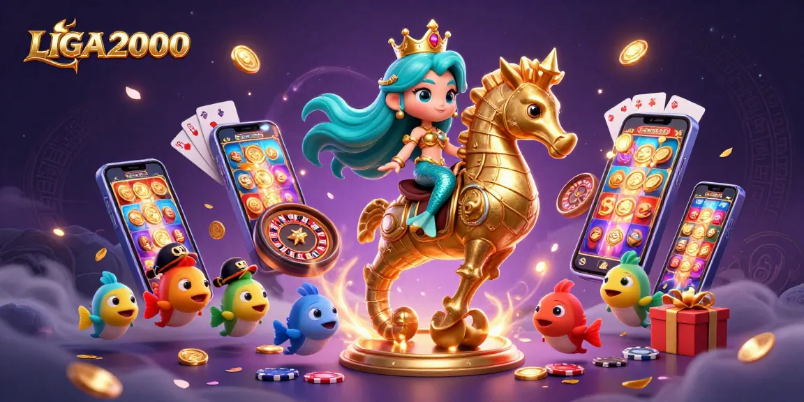 Berinteraksi dengan LIGA2000 melalui permainan slot yang berwarna-warni dengan karakter yang menarik dan elemen kasino yang dinamis.