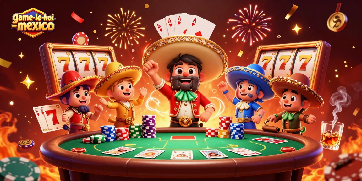 Experience the excitement of game-le-hoi-mexico with vivid colors, jackpot reels, and dynamic casino action.