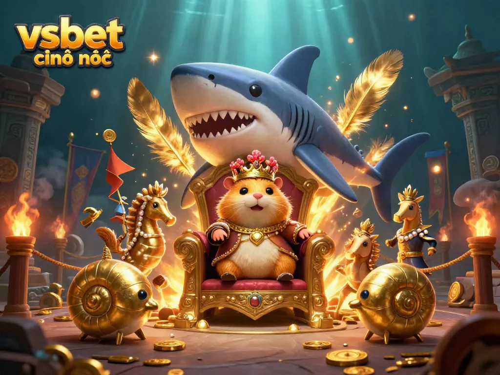 Experience the fantastic world of vsbet chính thức with a dynamic underwater casino scene.