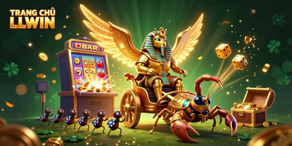 Experience the excitement at TRANG CHỦ LLWIN with a stunning jackpot explosion, vibrant casino elements, and bold characters in action.