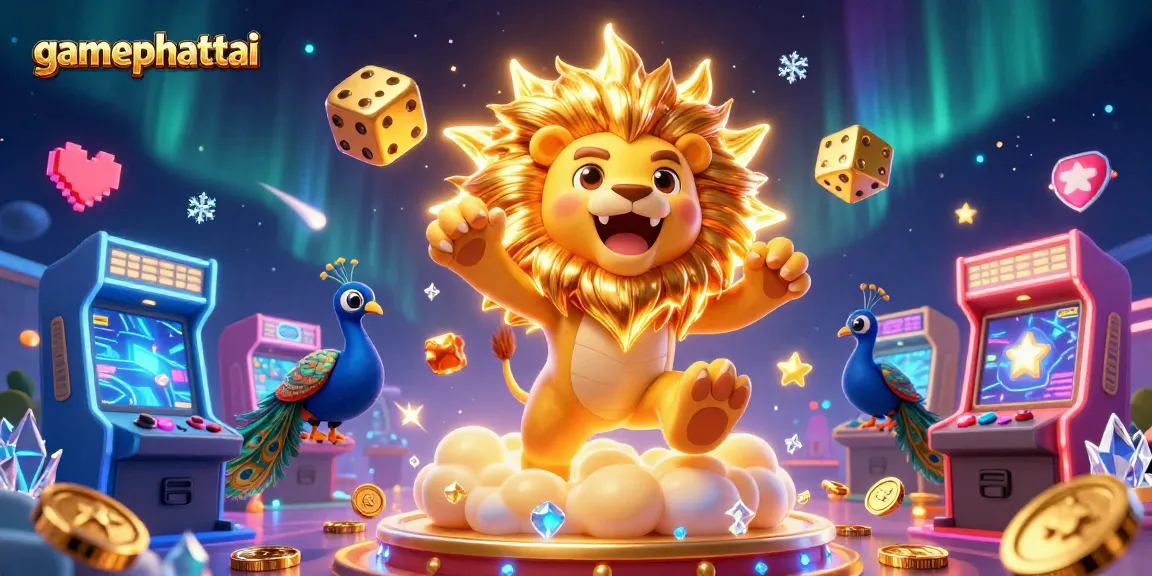 Engage with gamephattai's vibrant 3D slot world featuring dynamic characters and colorful casino elements.