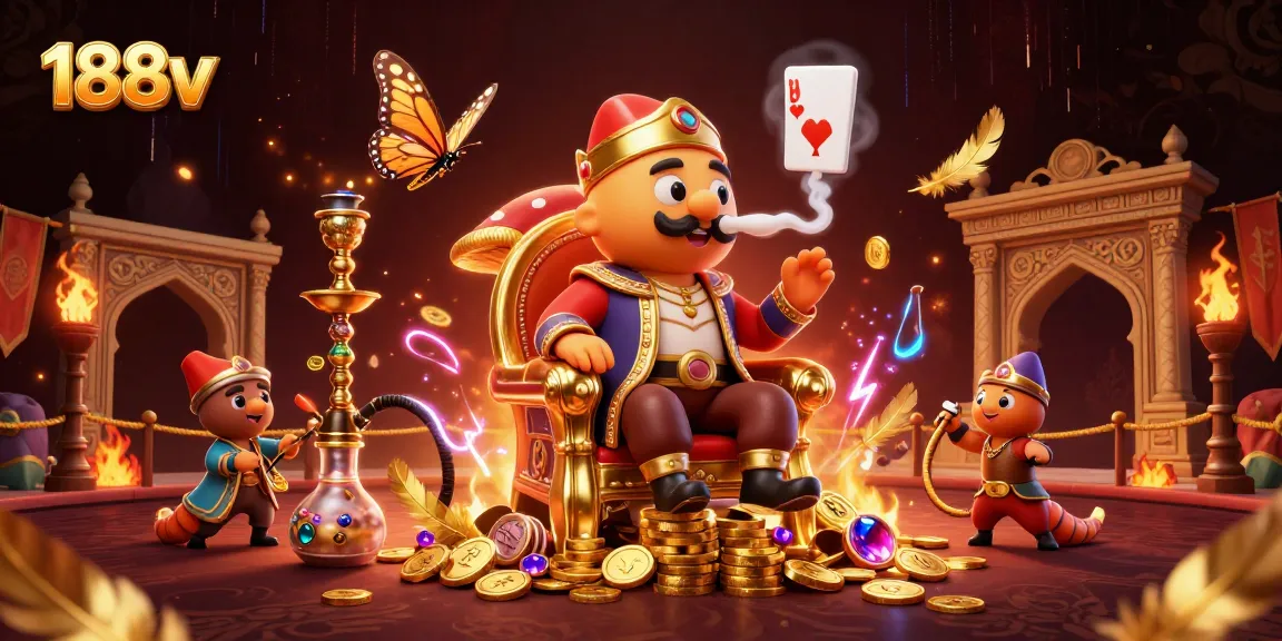 Experience the excitement of 188v with vibrant casino elements and dynamic characters.