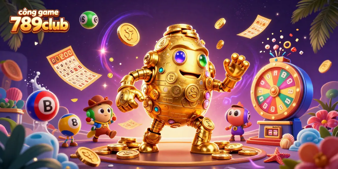 Engage in thrilling gameplay at cổng game 789club with vibrant casino elements and dynamic illustrations.