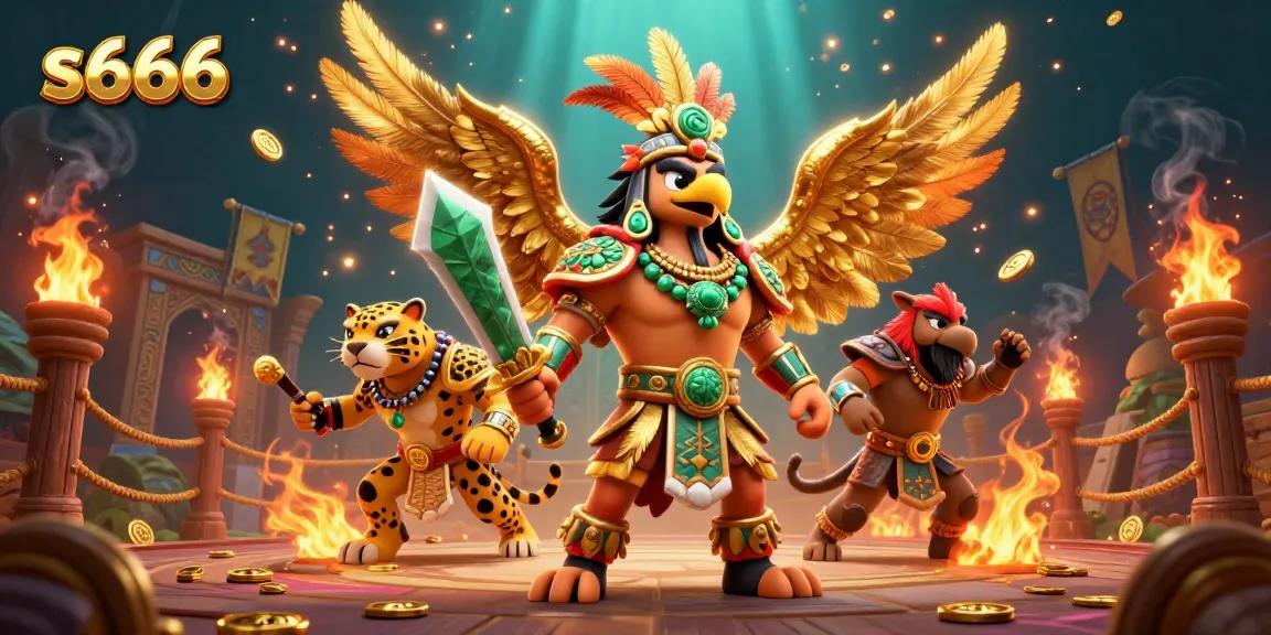 S666 engages players with vibrant visuals of a legendary casino battleground.
