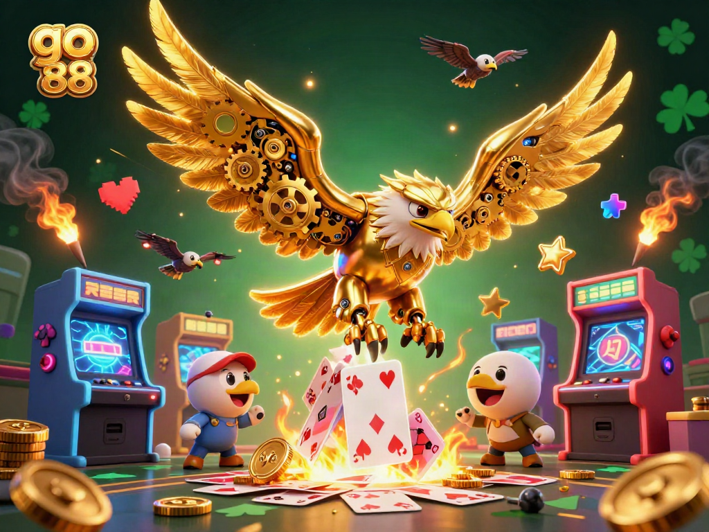 Chơi game trên go 88 với cá chép vàng và thẻ chơi 3D hologram tuyệt đẹp.