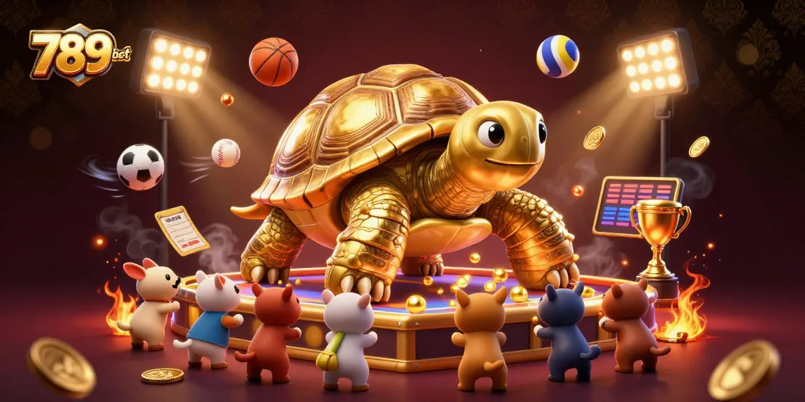 Engage with 789bet's exhilarating betting experience through a vibrant scene of lively characters and dynamic sports elements.