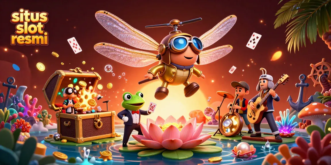 Experience thrilling action at situs slot resmi with lively characters and gambling excitement.